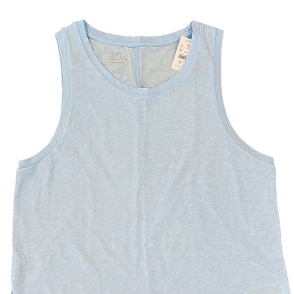 NWT J. Crew Women's Light Blue Breeze Girlfriend Tank Top - Picture 2 of 10